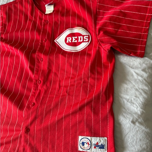(FIRM PRICE) RARE Vintage MAJESTIC Cincinnati Reds Jersey - Picture 5 of 12